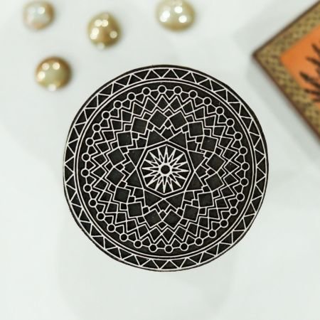 Mandala 02, Mandala pottery stamp ceramic mould scrapbooking tjap batik printing floral carved stamps.