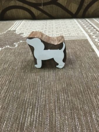 Indian Wooden Printing Block – Doggy, pottery stamp ceramic mould scrapbooking tjap batik printing floral carved stamps