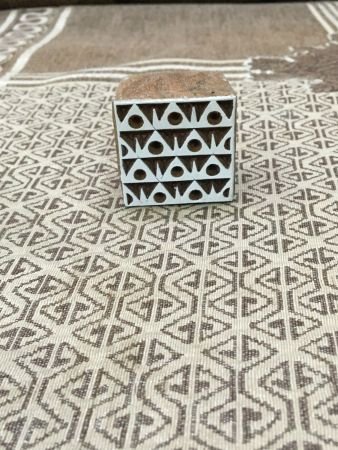 Square repeat Pattern, pottery stamp ceramic mould scrapbooking tjap batik printing floral carved stamps.