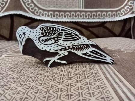 Vulture Bird ,pottery stamp ceramic mould scrapbooking tjap batik printing floral carved stamps.