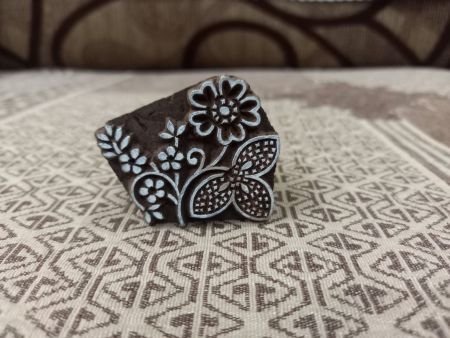 Oriental Flower Design ,pottery stamp ceramic mold scrapbooking tjap batik printing floral carved stamps.