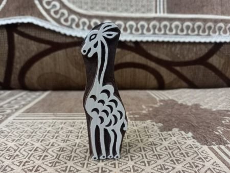 Medium giraffe ,pottery stamp ceramic mold scrapbooking tjap batik printing floral carved stamps.