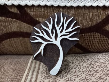 A Tree Skelton ,pottery stamp ceramic mold scrapbooking tjap batik printing floral carved stamps.