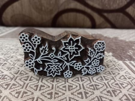 A Floral Bunch ,pottery stamp ceramic mould scrapbooking tjap batik printing floral carved stamps.