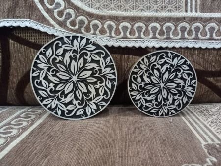 Mandala floral Block ,pottery stamp ceramic mold scrapbooking tjap batik printing floral carved stamps