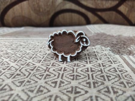 A sheep pottery stamp ceramic mold scrapbooking tjap batik printing floral carved stamps