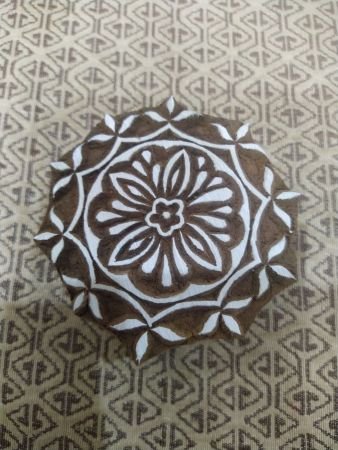 Flower Mandala pottery stamp ceramic mold scrapbooking tjap batik printing floral carved stamps.