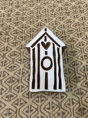 Beach Hut, pottery stamp ceramic mold scrapbooking tjap batik printing floral carved stamps.