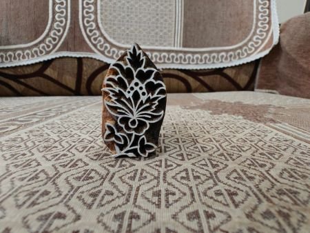 Mini Floral pottery stamp ceramic mold scrapbooking tjap batik printing floral carved stamps.