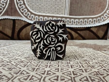 Bunch of Roses pottery stamp ceramic mold scrapbooking tjap batik printing floral carved stamps.