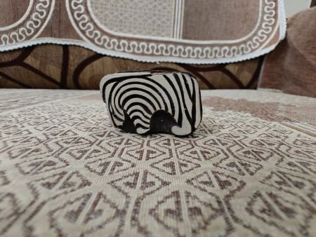 Stripy Zebra pottery stamp ceramic mold scrapbooking tjap batik printing floral carved stamps.