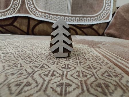 Solid Christmas Tree pottery stamp ceramic mold scrapbooking tjap batik printing floral carved stamps.