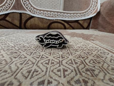 Mini Turtle pottery stamp ceramic mold scrapbooking tjap batik printing floral carved stamps